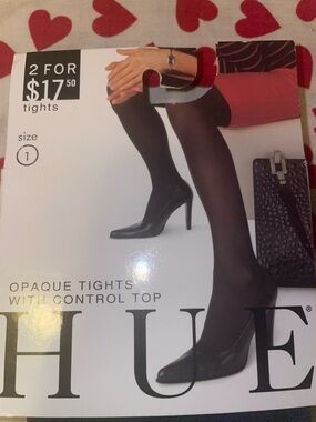 Hue opaque navy blue tights (100-150lb)(new)